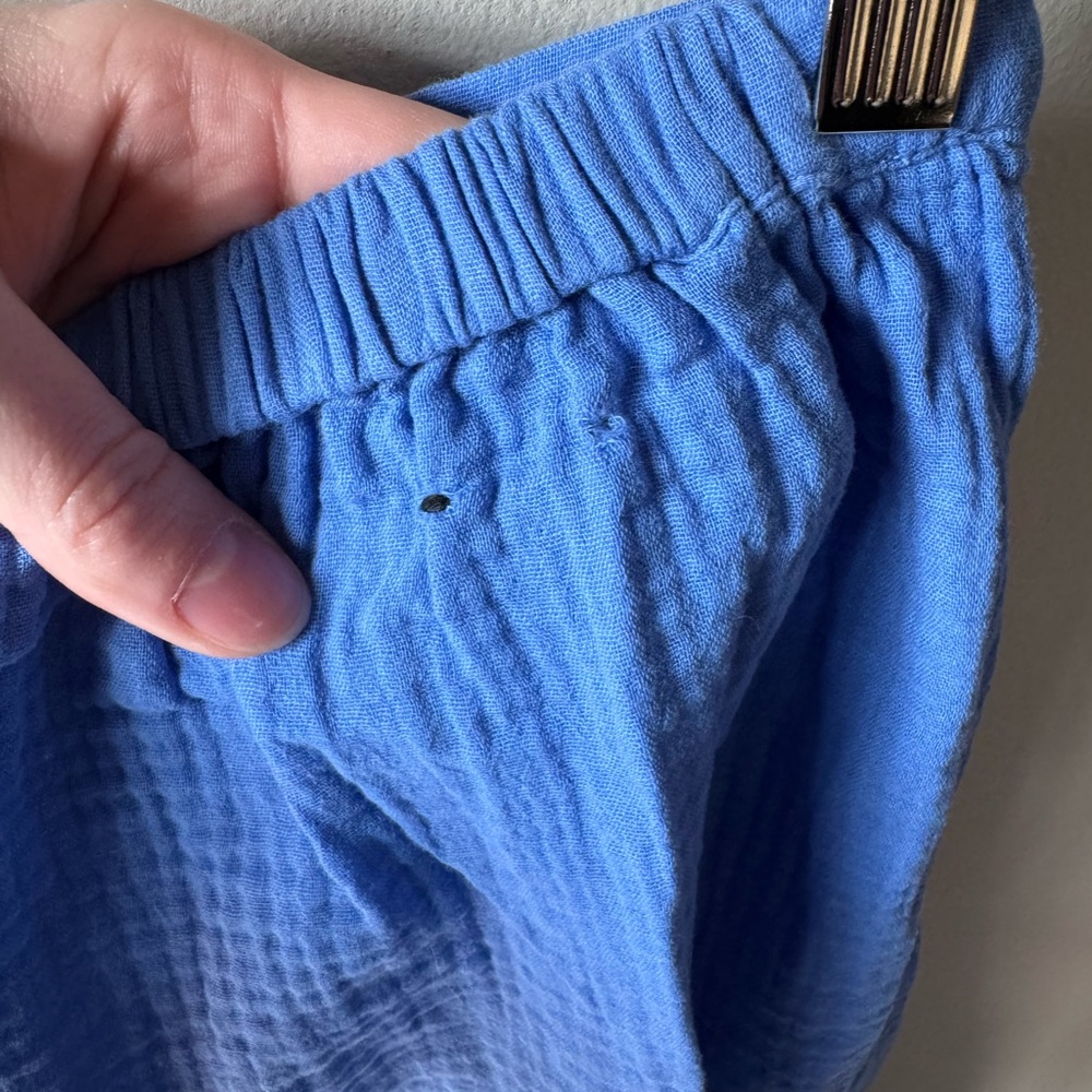 Banana Republic Blue Double Gauze Cotton Midi Skirt - Tall XS - Picture 4 of 4
